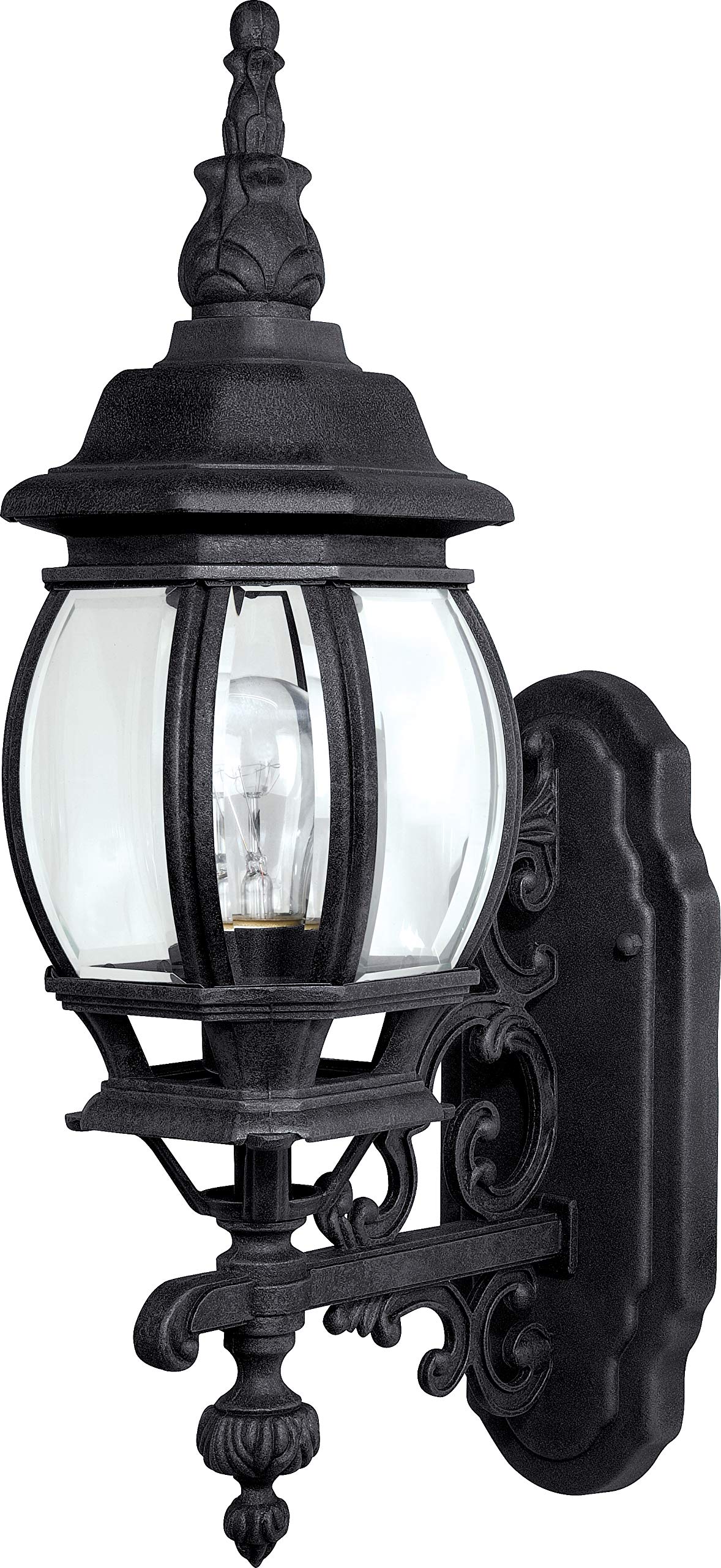 Capital Lighting 9867BK French Country 1 Light Outdoor Wall Lantern Black