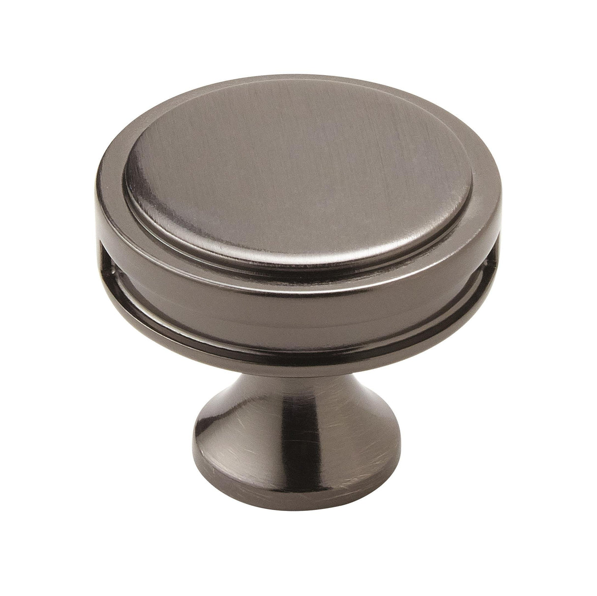 Amerock Cabinet Knob Gunmetal 1-3/8 inch (35 mm) Diameter Oberon 1 Pack Drawer Knob Cabinet Hardware