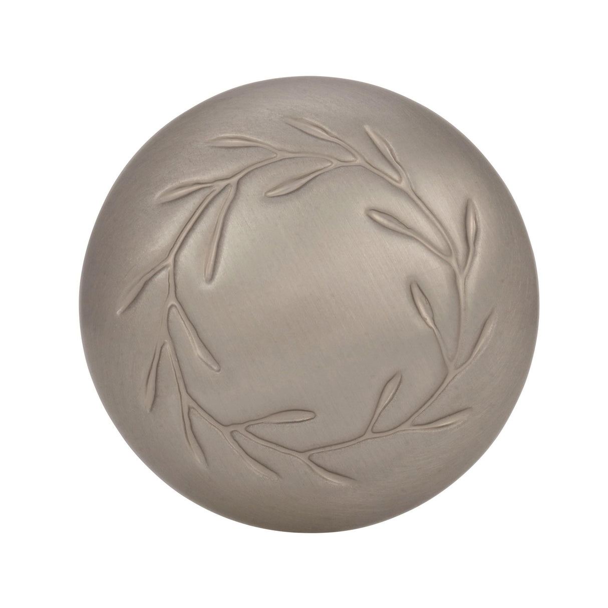 Amerock Cabinet Knob Satin Nickel 1-5/16 inch (33 mm) Diameter Nature'S Splendor 1 Pack Drawer Knob Cabinet Hardware
