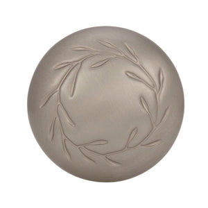 Amerock Cabinet Knob Satin Nickel 1-5/16 inch (33 mm) Diameter Nature'S Splendor 1 Pack Drawer Knob Cabinet Hardware