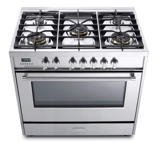 Verona VDFSGE365SS Designer 36" Dual Fuel  Single Oven - Stainless Steel