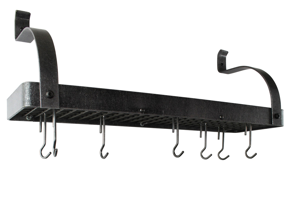 Enclume PR8BC-24 HS 24" Bookshelf Rack w/Curved Arms & 12 Hooks HS