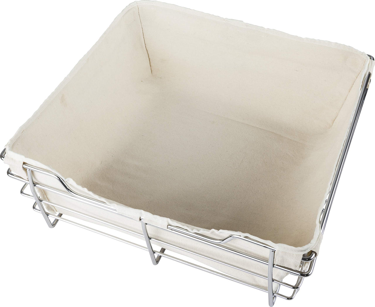 Hardware Resources BCL-14176-TAN Cloth Basket Liner for 14"D x 17"W x 6"H Closet Pullout Basket