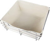 Hardware Resources BCL-162311-TAN Cloth Basket Liner for 16"D x 23"W x 11"H Closet Pullout Basket