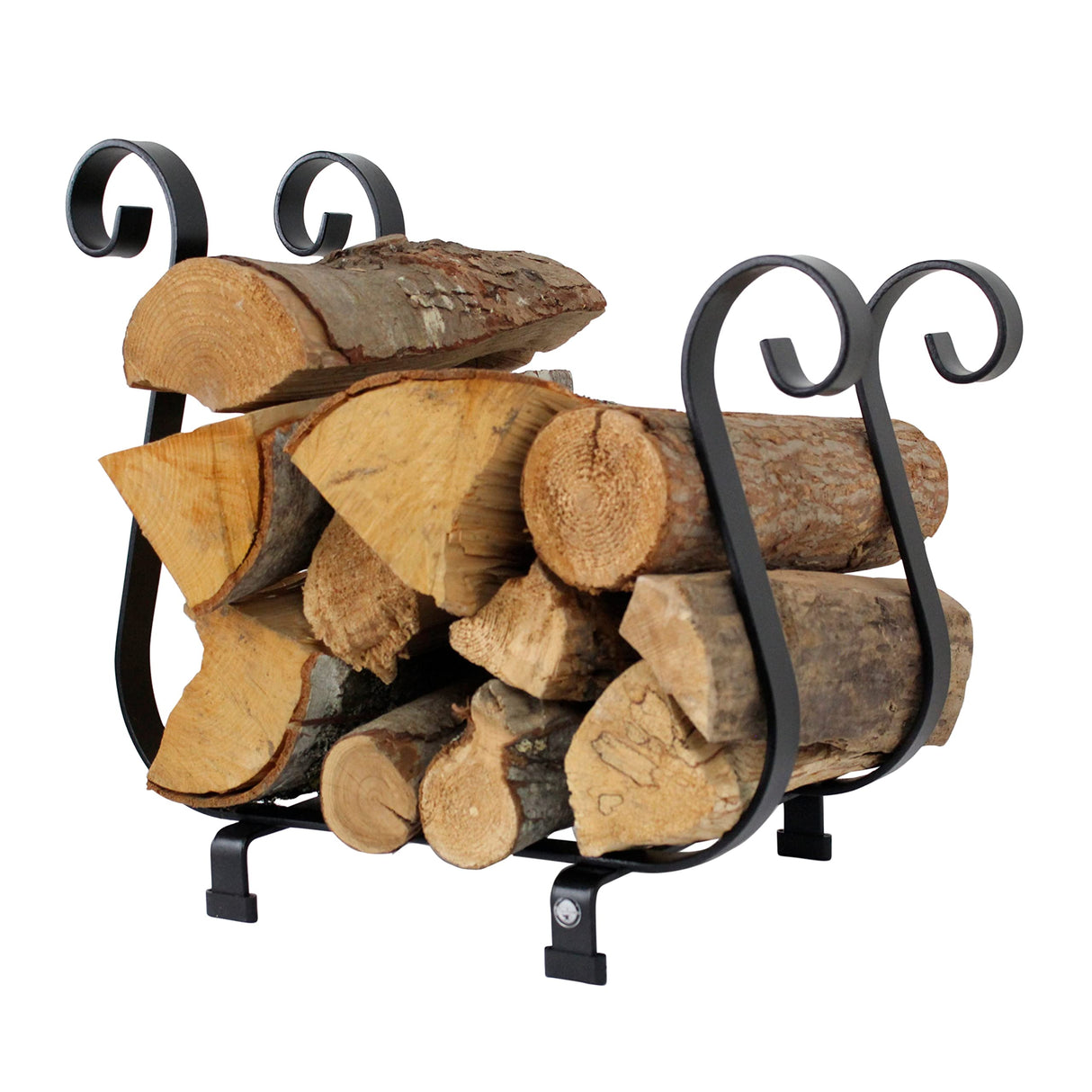 Enclume LR6 BK Sleigh Fireplace Log Rack BK