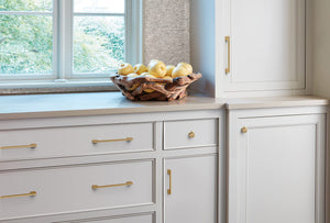 Amerock Cabinet Pull Champagne Bronze 3-3/4 in (96 mm) Center-to-Center Drawer Pull Riva Kitchen and Bath Hardware Furniture Hardware