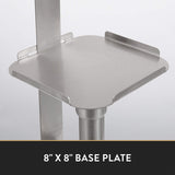 John Boos SDS-SB-2 Commercial Adjustable Stainless Steel Hand Sanitizer Jug Dispenser Holder/Stand, Maximum Height 40"