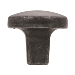 Amerock Cabinet Knob Wrought Iron 1-1/4 inch (32 mm) Diameter Forgings 1 Pack Drawer Knob Cabinet Hardware