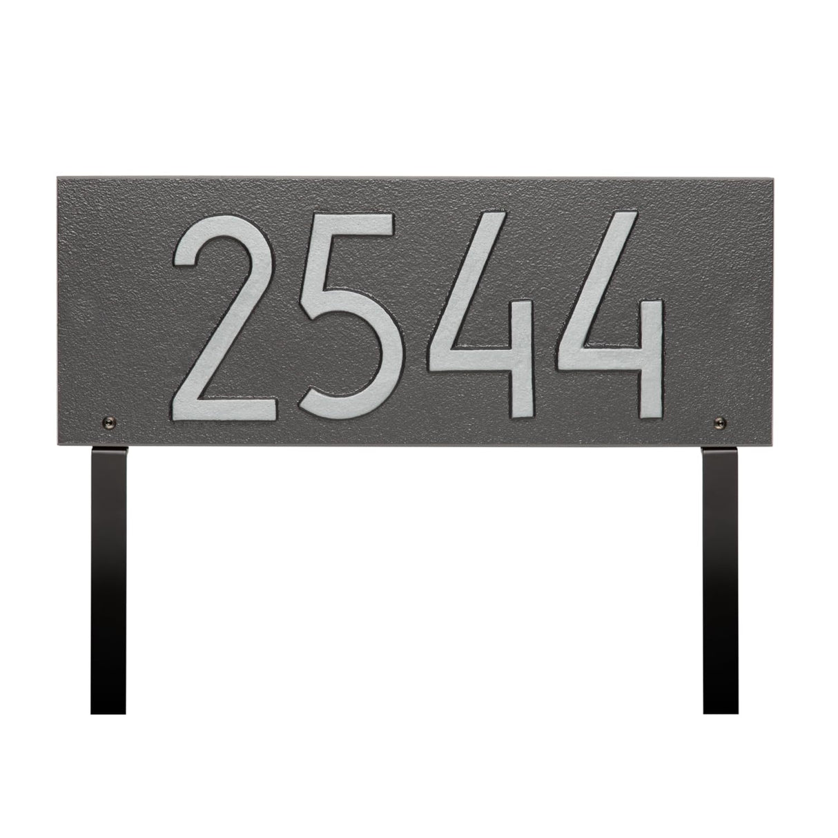 Whitehall 3904PS - Mid-Century Modern Rectangle Plaque, Standard Lawn 1-line
