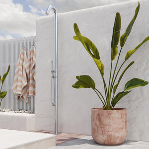 PULSE ShowerSpas 1055-SSB Wave Outdoor Brushed Stainless Steel Shower