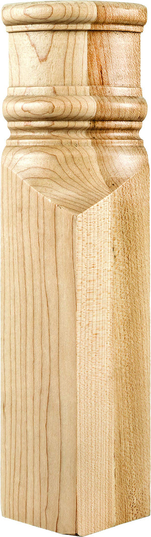 Hardware Resources SROS1RW 3" W x 7/8" D x 3" H Rubberwood Star Rosette