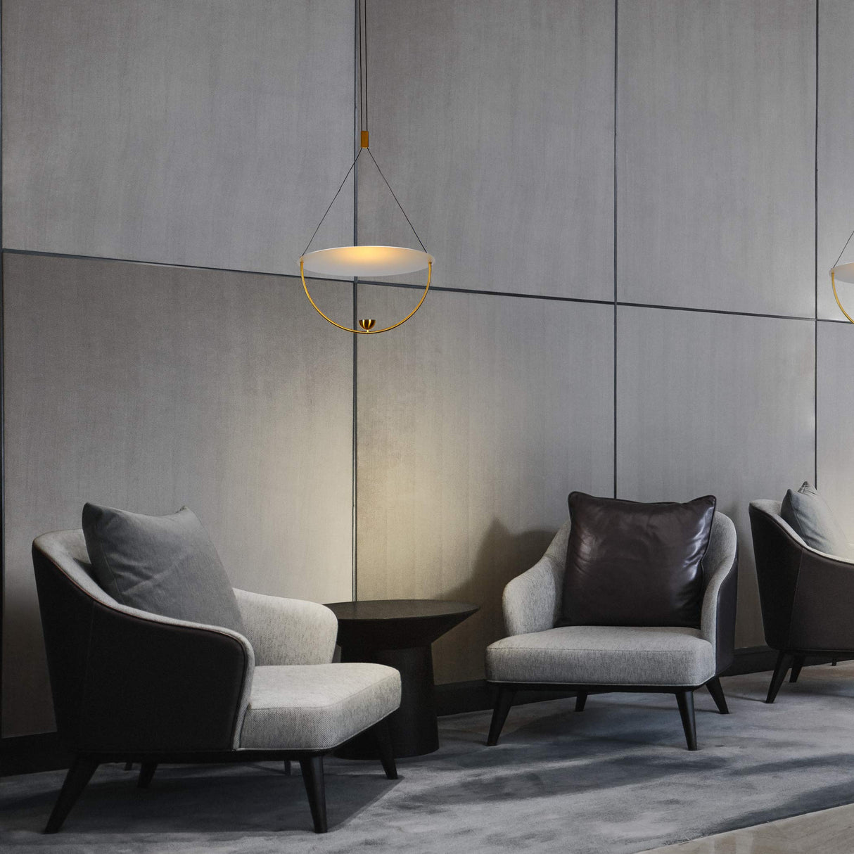 VONN Lighting Como VAP224H1AB 16" Integrated LED ETL Certified Height Adjustable Pendant Light in Antique Brass