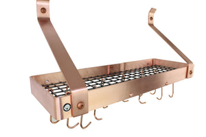 Enclume PR8B-24 CP 24" Bookshelf Rack w/ 12 Hooks CP