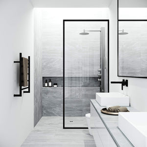 VIGO 20" W x 59" H Ellington 4-Jet Stainless Steel Shower Panel, Thermostatic, Volume, Dual Function Control Type and Handheld Showerhead - VG08013ST
