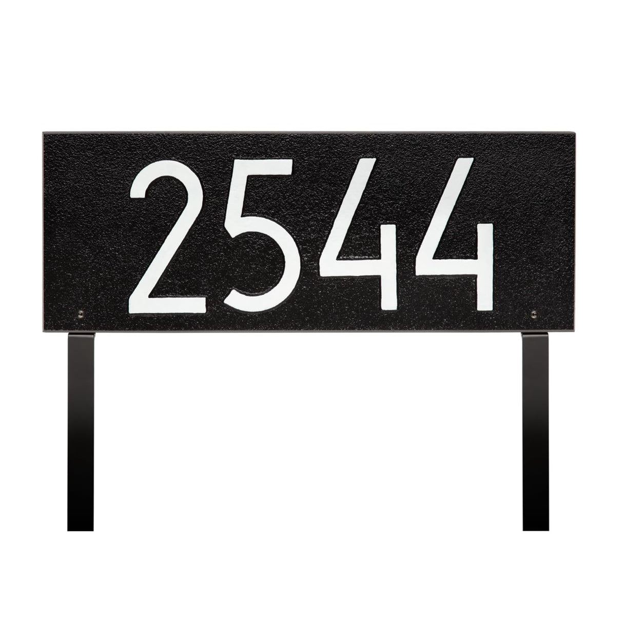 Whitehall 3904BW - Mid-Century Modern Rectangle Plaque, Standard Lawn 1-line