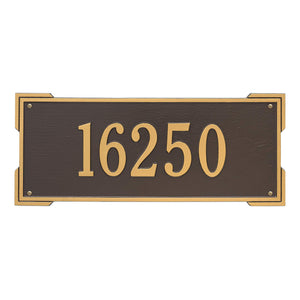Whitehall 1019OG - Personalized Roanoke Plaque - Estate -Wall - 1 Line