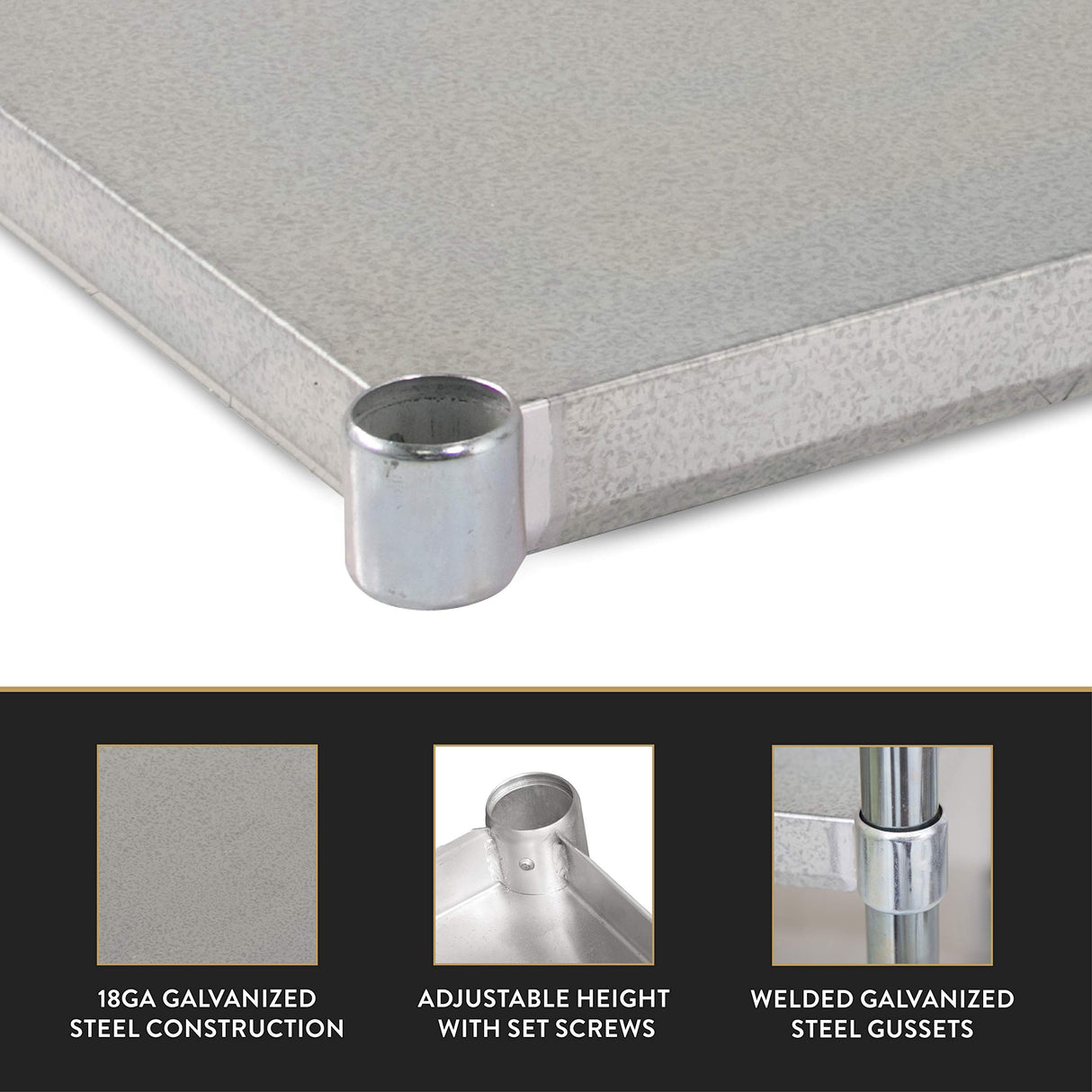 John Boos ESSK8-3072 Stainless Steel Additional/Add-On Work Table Lower Shelf/Undershelf (Shelf Only), 72"L x 30"W
