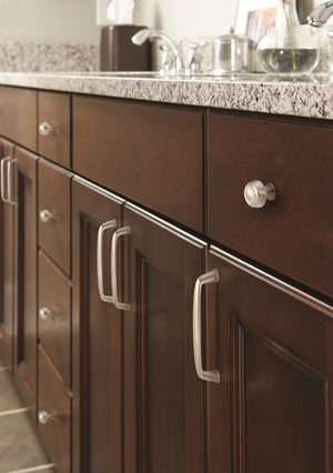 Amerock Cabinet Knob Satin Nickel 1-5/8 inch (41 mm) Diameter Kane 1 Pack Drawer Knob Cabinet Hardware