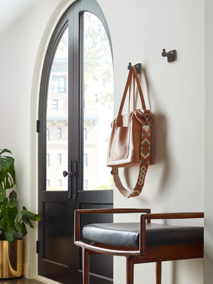 Amerock BH36090ORB Oil Rubbed Bronze Single Robe Hook 2-1/4 in. (57 mm) Length Towel Holder Stature Towel Hook for Bathroom Bathroom Hardware Bath Accessories
