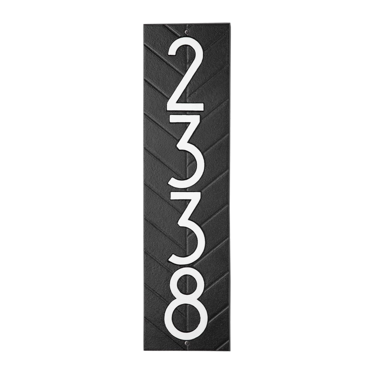 Whitehall 3868BW - Modern Herringbone Vertical Plaque, Standard Wall 1-line