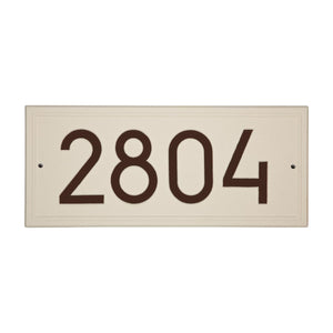 Whitehall 3905L1 - Double Line Modern Font Rectangle Plaque, Estate Wall 1-line