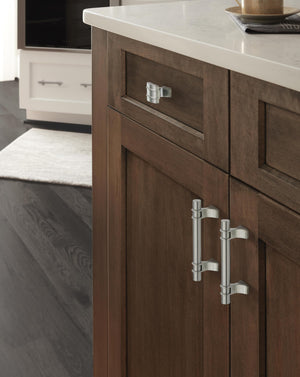 Amerock Cabinet Knob Satin Nickel 1-1/4 inch (32 mm) Length Davenport 1 Pack Drawer Knob Cabinet Hardware