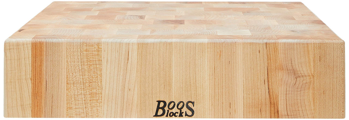 John Boos CCB18-S Block Classic Collection Maple Wood End Grain Chopping Block, 18 Inches x 4 18X18X4 MPL-END GR-NON REV-NO GRV-
