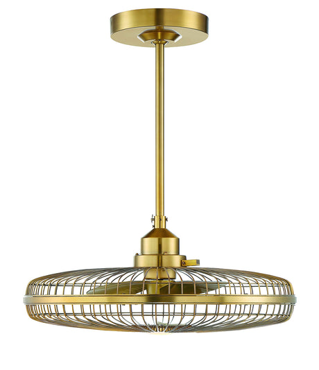 Savoy House 29-FD-122-SN Wetherby 26" LED Fandelier Caged Ceiling Fan in Satin Nickel (26" W x 30" H)