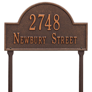 Whitehall 1106AC - Arch Marker - Standard Lawn - Two Line