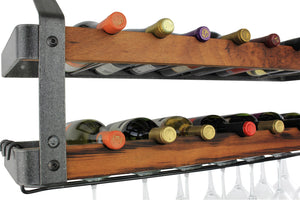 Enclume SWSR4 HS TW Signature 36" Bookshelf Double Wine Rack HS/Tigerwood (16 Bottles)