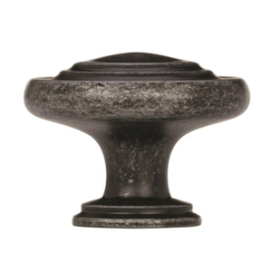 Amerock Cabinet Knob Wrought Iron Dark 1-5/16 inch (33 mm) Diameter Inspirations 1 Pack Drawer Knob Cabinet Hardware