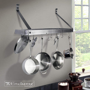 Enclume PR8BF-30 HS 30" Bookshelf Rack w/Straight Arms & 12 Hooks HS