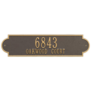 Whitehall 2999OG - Personalized Richmond Plaque -Estate - Wall - 2 Line