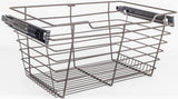 Hardware Resources POB1-142911ORB Dark Bronze Closet Pullout Basket with Slides 14"D x 29"W x 11"H