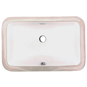Nantucket Sinks UM-159-W Undermount Ceramic Sink In White