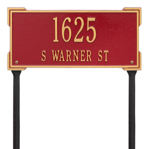 Whitehall 1124RG - Personalized Roanoke Plaque - Standard -Lawn - 2 Line