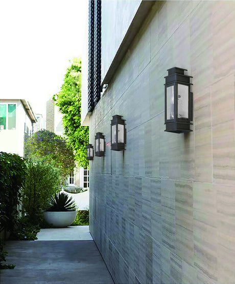 Livex Lighting 2013-07 Princeton Outdoor Wall Lantern,Bronze, 14" x 5.5" x 14"