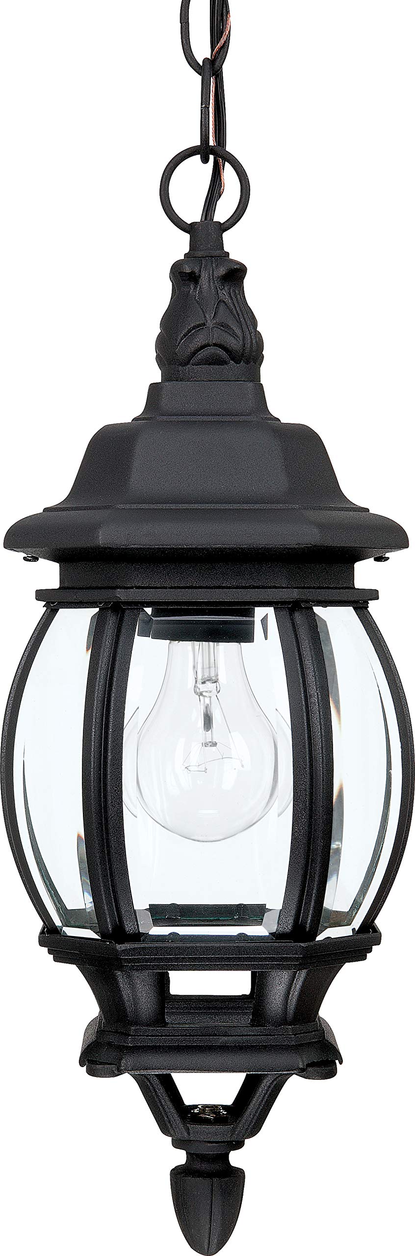 Capital Lighting 9868BK French Country 1 Light Outdoor Hanging Lantern Black