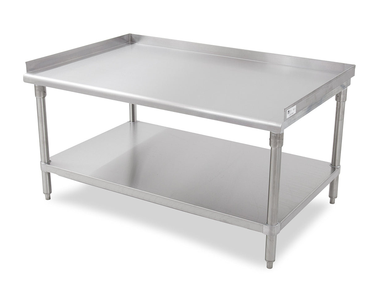 John Boos GS6-3018SSK 16 Gauge Equipment Stand, Stainless Steel Adjustable Undershelf, 18" Length x 30" Width