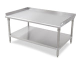 John Boos GS6-3018SSK 16 Gauge Equipment Stand, Stainless Steel Adjustable Undershelf, 18" Length x 30" Width