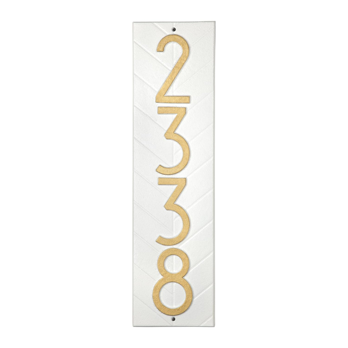 Whitehall 3868WG - Modern Herringbone Vertical Plaque, Standard Wall 1-line