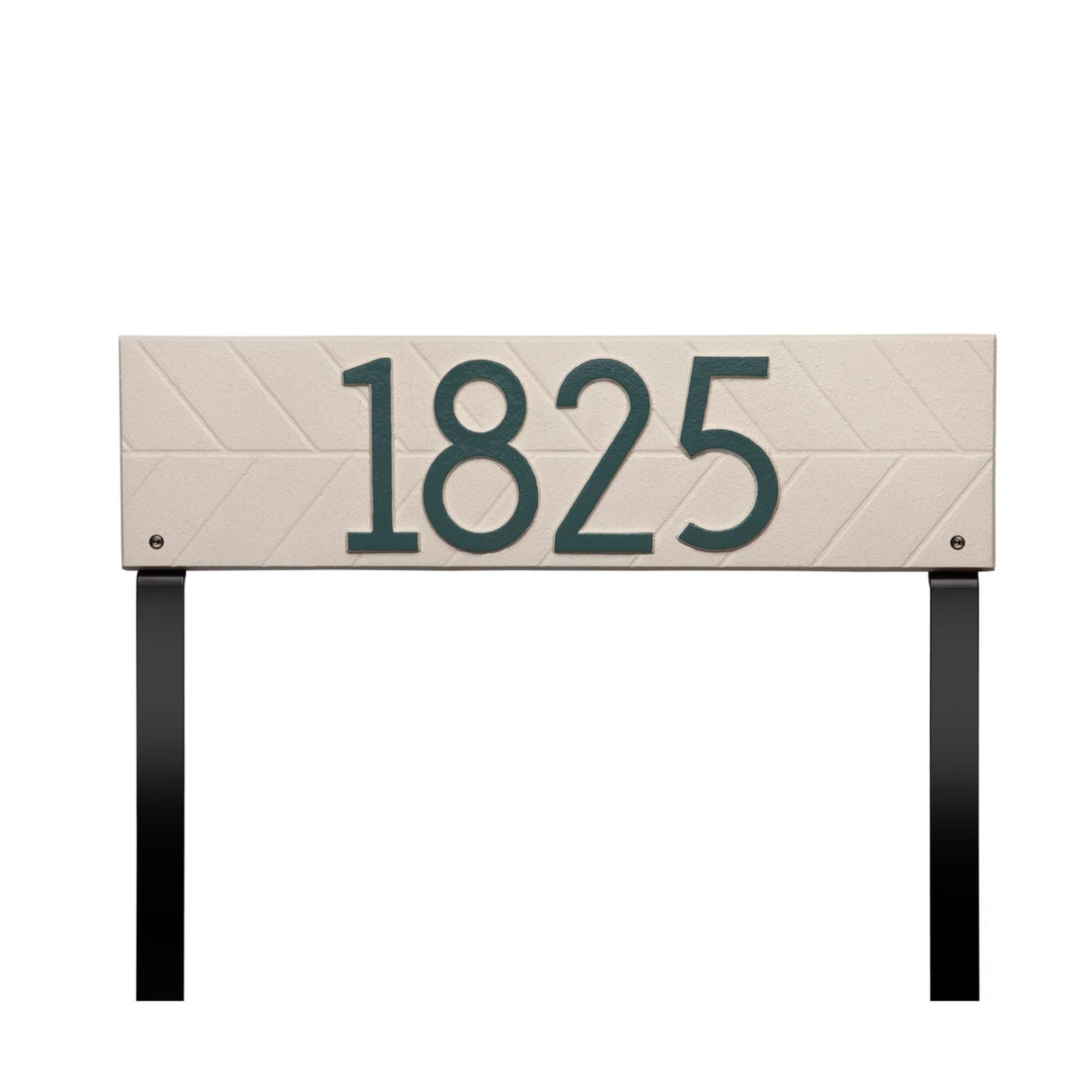 Whitehall 3909L4 - Herringbone Horizontal Plaque, Standard Lawn 1-line