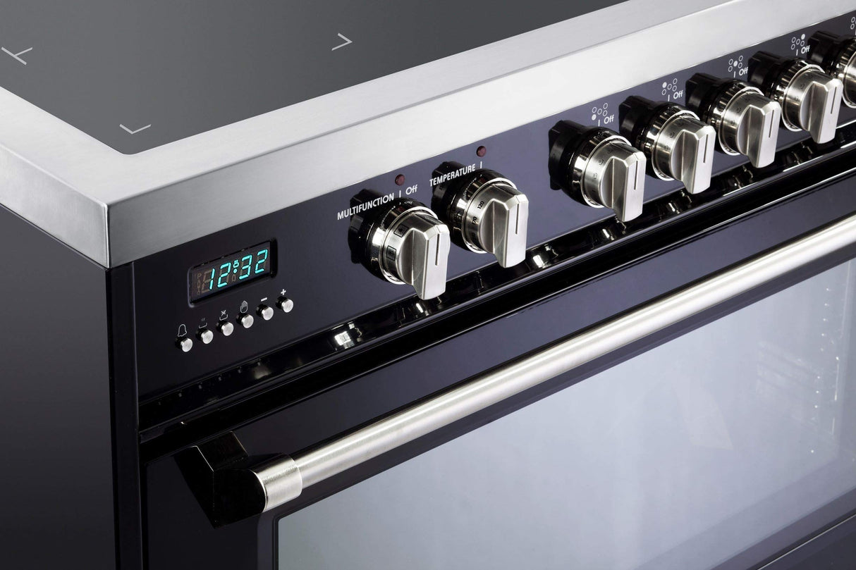 Verona VDFSIE365GB Designer 36" Induction Single Oven Range - Gloss Black