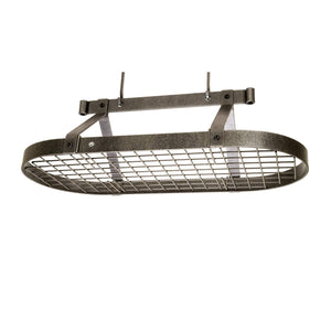 Enclume PR16BWG HS 36" Oval Ceiling Pot Rack w/ 18 Hooks HS