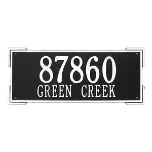 Whitehall 1020BW - Personalized Roanoke Plaque - Estate -Wall - 2 Line
