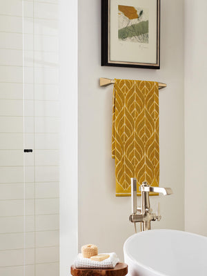 Amerock BH36003CZ Champagne Bronze Towel Bar 18 in (457 mm) Towel Rack Blackrock Bathroom Towel Holder Bathroom Hardware Bath Accessories