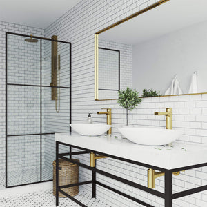 VIGO Amada 10.375 inch H Single Hole Single Handle Bathroom Faucet in Matte Gold - Vessel Sink Faucet VG03026MG