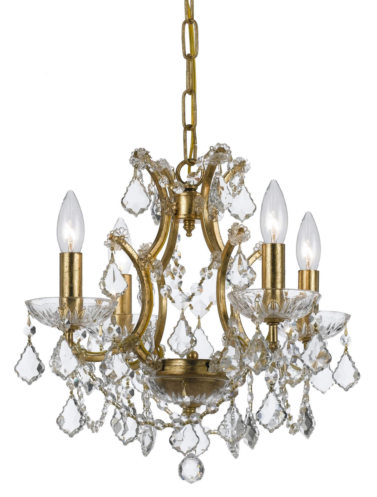 Crystorama 9601-AB Eclipse Wall Sconce in Antique Brass