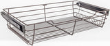 Hardware Resources POB1-14296ORB Dark Bronze Closet Pullout Basket with Slides 14"D x 29"W x 6"H