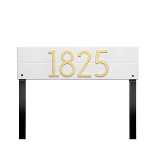 Whitehall 3909WG - Herringbone Horizontal Plaque, Standard Lawn 1-line